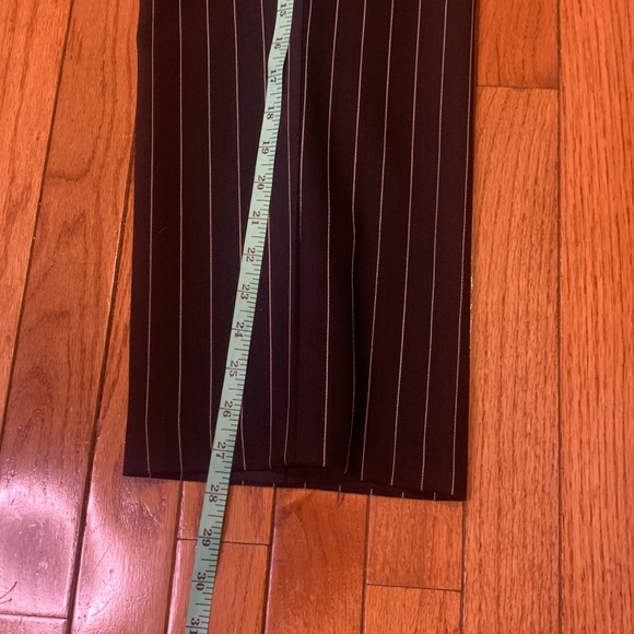 Used Lauren RL 2 Pc Black Pinstripe Pant Suit, 16 - Picture 12 of 13